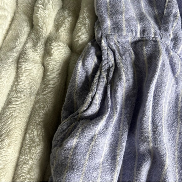 Old Navy Womens Medium Light Purple Wide Leg Striped Jumpsuit - Picture 2 of 11